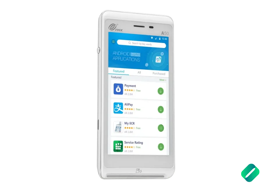 Terminal de Paiement à La Réunion compact et mobile - PAX A50 poche