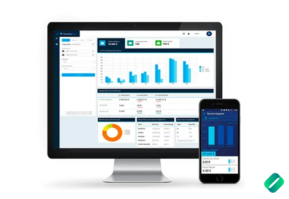 Logiciel de caisse alimentaire-Dashboard- La Reunion Telecom